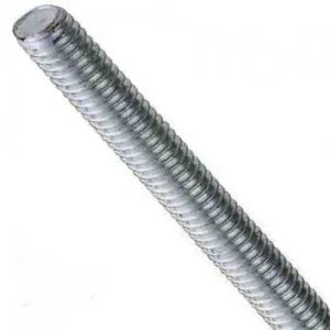 Threaded rod, made of white zinc-plated steel, DIN 975-4.8