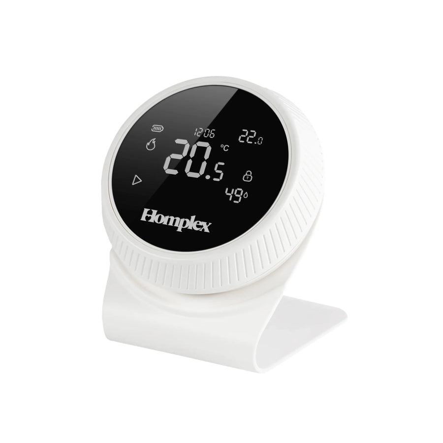 Termostat de ambient pentru centrala, wireless, Homplex NX1, programabil, alb