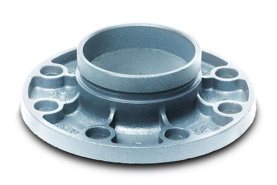 Adaptor flansa, canelat, zincat cu montaj rapid