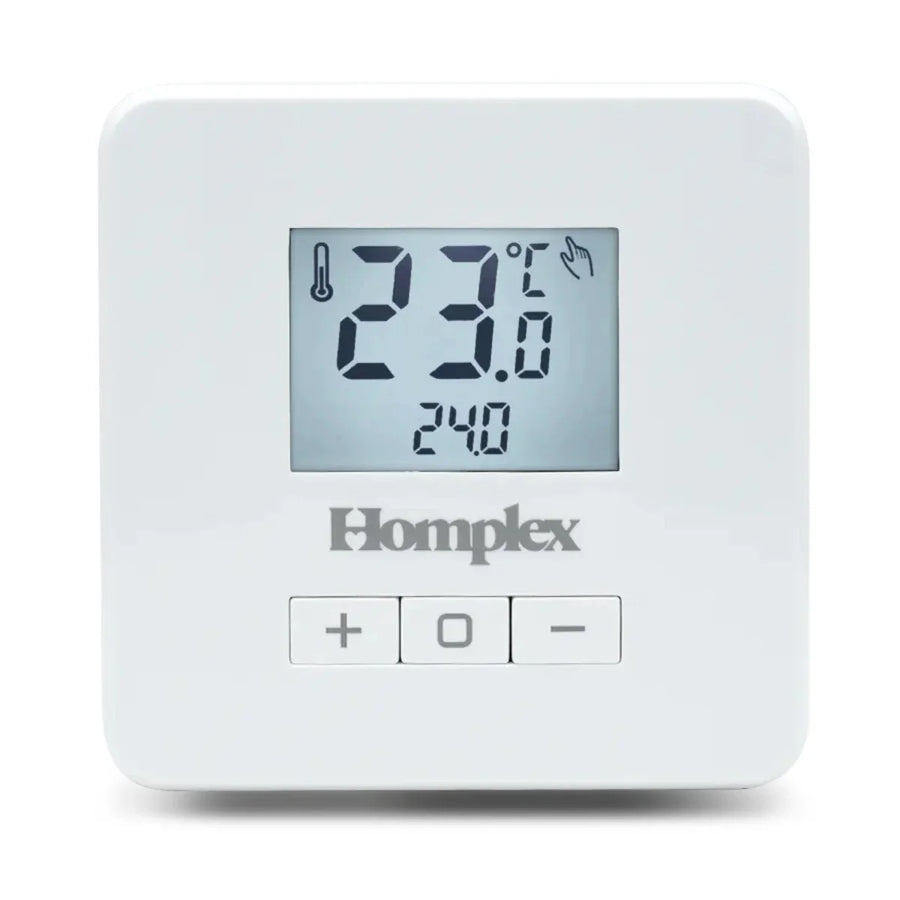 Termostat cu fir Homplex EVO X alb pentru centrala