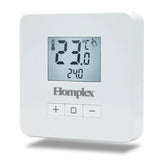 Termostat cu fir Homplex EVO X alb pentru centrala
